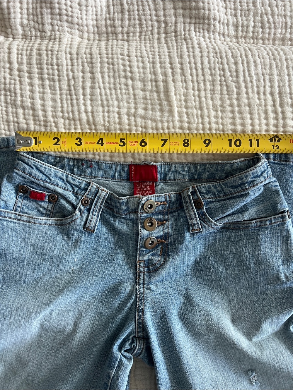 Y2K Light Blue Button-Fly low rise Tilt Jeans - Picture 6 of 12